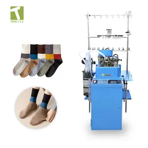 high quality fully Automatic computerized Plain terry socks knitting machine