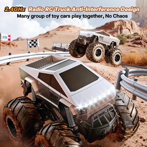 EPT Controle Remoto Carro Tesla Cybertruck Modelo Crianças <span class=keywords><strong>RC</strong></span> Toy Cyber Trucks Anfíbio Roda Grande Cyberpickup <span class=keywords><strong>RC</strong></span> Carros - Product Image 6