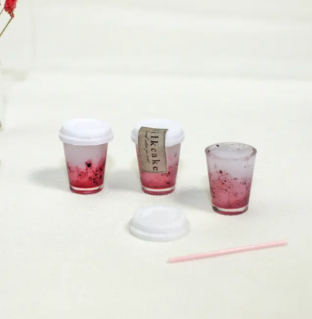 1/6 1/12 Doll House Simulation Miniature Mini Zhizhi Berry Fruit Beverage model Decor