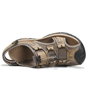 Sandales d'été pour hommes, fermées, décontractées, pour la marche, la plage, le sport, confortables, en caoutchouc, à semelle épaisse, pour le camping - Product Image 5
