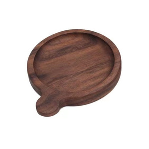 Wooden Coasters Round Natural Wood Color Heat Resisting Table <b>Mats</b> For Home Tea Room Coffee Shop - Product Image 5