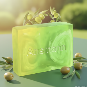 Savon solide artisanal ovale à la glycérine, blanchissant et parfumé à la citronnelle, couleur <span class=keywords><strong>verte</strong></span>, ingrédients naturels à base de plantes, format barre - Product Image 5