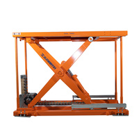 Table élévatrice hydraulique de chantier avec moteur et système de levage à ciseaux