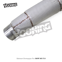 Sistem Knalpot Downpipe Race Sport Cat Pipe untuk BMW M5/M6 F06/F10/F12/F13 4.4T 2012-2016 100/200/300 Cell Catalyst