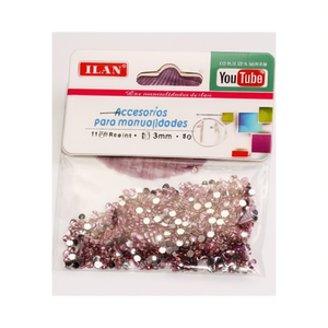 Strass Ilan 3mm Rosa Chiaro per Artigianato e Progetti Fai-da-Te - Product Image 2
