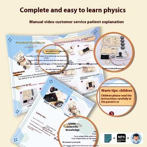 Pequeño Kit de experimentos de <span class=keywords><strong>ciencia</strong></span> STEM de madera, juguetes de Física educativos alentadores musicales para niños, estudiantes, caja de juego para niños - Product Image 4