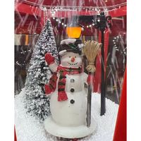 Falling Snow Weihnachts-Schneelampe Große Musikalische LED-Beleuchtung Zwei Lampen Schneemann Weihnachtsmann Laterne