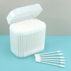 <span class=keywords><strong>Hisopos</strong></span> de Algodón con Punta Espiral Cónica, Palitos de Papel Ecológicos, Doble Cabeza, Blancos, Sin Pelusa, en Caja, para Cosmética, Detallado y Cuidado de Oídos - Product Image 2