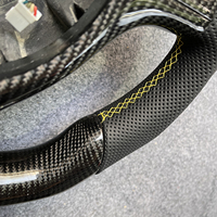 Volant sport en fibre de carbone CCExcellent avec garniture pour BMW E46 M3 avec cuir perforé, couleur et forme personnalisées