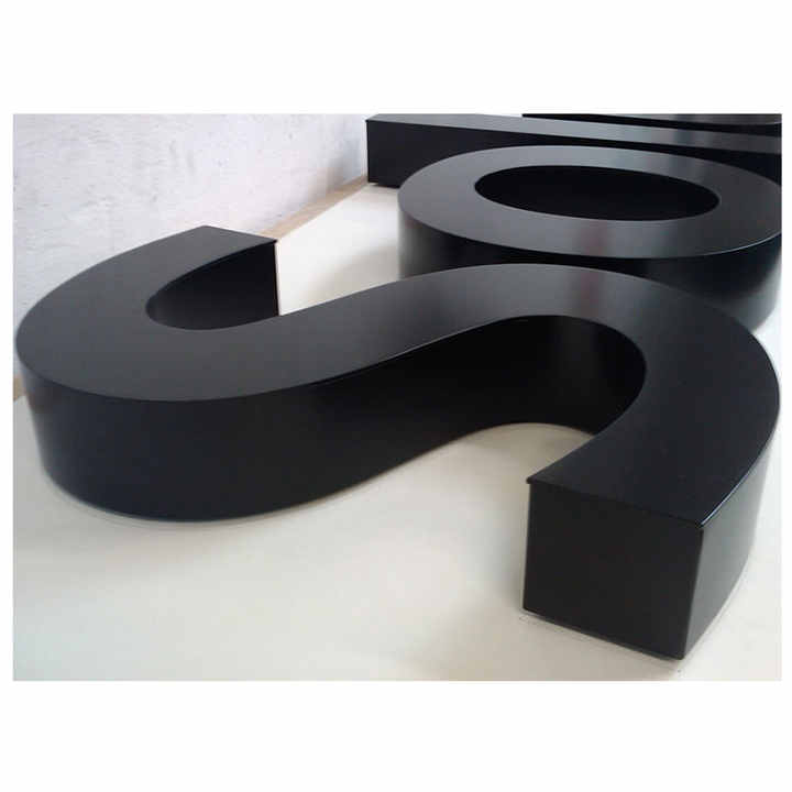 Aluminum Powder Coated 3D Metal Shop Sign Letters