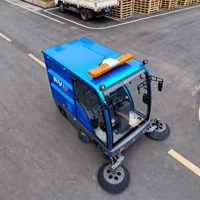 ConTour Nouveau Balayeuse autoportée électrique haute pression 48V avec cabine entièrement fermée, Nettoyeur de voirie, Brosse de détartrage/décapage 2300mm