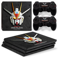 Autocollant de protection intégrale multicolore pour console de jeu PS4 Pro, autocollants en vinyle pour console PS4 Pro et 2 manettes