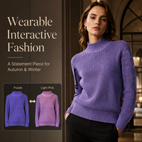 Pull personnalisé à changement de couleur, tricot thermosensible pour le développement de la marque