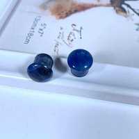 Vendeur chaud Sodalite Single Flare Plug avec rainure bouchons d'oreille Tunnel percé pierre naturelle Piercing bijoux en gros