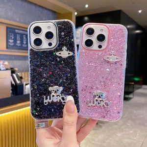 Sang trọng long lanh thủy ngân Charms TPU trường hợp điện thoại cho phụ nữ phụ nữ tương thích với iphone16 Promax/iphone15 Pro Max - Product Image 3