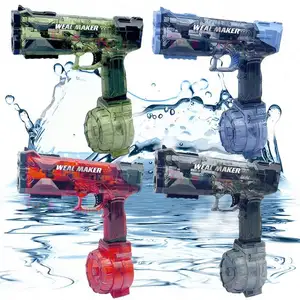مسدس القناص المائي الكهربائي لعبة الأطفال مسدس يدوي عالي الضغط حاقن مضاد للماء لعبة الأطفال مسدس المياه الكهربائي