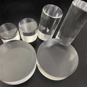 Blocchi acrilici rotondi solidi personalizzati, asta acrilica trasparente, in acrilico, blocchi quadrati in plastica Plexi - Product Image 4