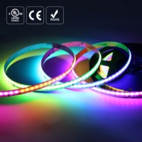 Bande lumineuse LED RGB adressable Raymates avec garantie de 3 ans, SPI RGB IC WS2811, 720 LED/m, DC24V, 12 mm, SPI RGB IC, CE ROHS