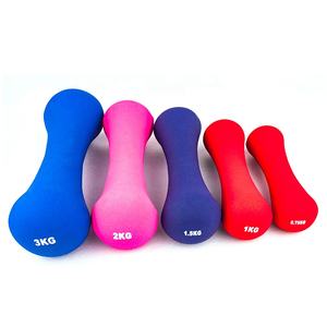 VIGFIT Vente à Chaud Haltères Colorées Écologiques en Néoprène PVC Vinyle Trempage avec Différentes Formes - Product Image 5