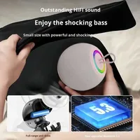 Enceinte sans fil portable avec LED RGB pour V5.0, étanche IPX4, batterie 1200 mAh - Idéale pour une utilisation en extérieur