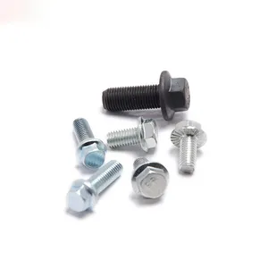 Factory Supply Customized Flange Bolts With M8 M10 M12 M14 M16 Hexagonal Bolt Hex Flange Bolt