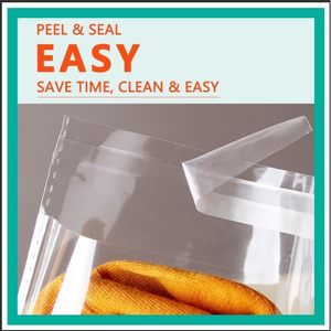 Clear Plastic Cellophane <b>Bags</b> 10x13 Inch Resealable Self Sealing Zipper <b>Bag</b> for Clothing T-Shirt Storage Prints Photos <b>Documents</b> - Product Image 3