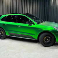 Films de protection de voiture en TPU PET chromé mat vert, fabriqués sur mesure, auto-cicatrisants, anti-rayures, changeant de couleur