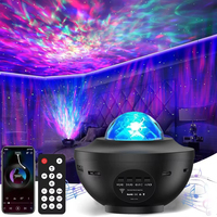 Nuevo proyector de galaxia estrellada LED, luz nocturna con Control remoto, regalo para niños para reproductor de música, lámpara de barra de hogar de Color RGB
