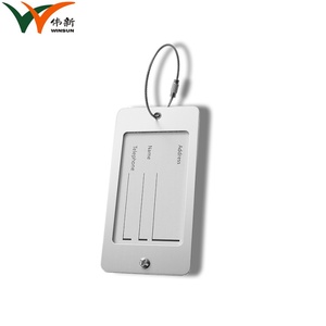 Etiqueta de Equipaje de Metal Personalizada con Diseño de Avión, de Aluminio Reciclable y Duradero, Venta al Por Mayor de Fábrica - Product Image 2