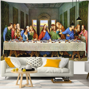 Komi Tapices Jesús Última Cena Serie Dormitorio Sala de estar Fondo Tela Habitación Tapiz de pared Colgante de pared - Product Image 4