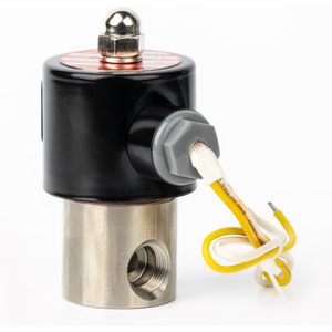 États-Unis Vanne solénoïde solide 3/8 po 110 V CA en acier inoxydable normalement fermée pour le contrôle de l'eau - Product Image 3