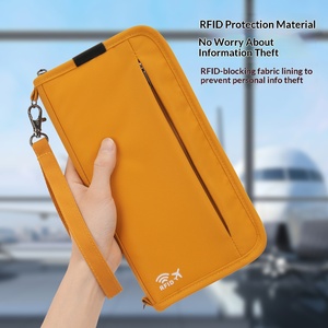 Bolso Bandolera de Nailon para Viaje, Porta Tarjetas, Boletos y Documentos, con Protección RFID Antirrobo, Porta Pasaportes con Correa Extraíble - Product Image 1