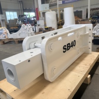 Casse-pierre hydraulique de type boîte OEM de haute qualité, marque Yantai Sanyu, modèle SY680, avec burin pour excavatrice de 5.0-7.0 tonnes, garantie 1 an, 300 kg