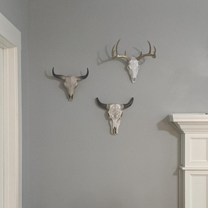 Décoration murale en résine Longhorn en gros, crâne <span class=keywords><strong>de</strong></span> buffle sculpté - Product Image 5