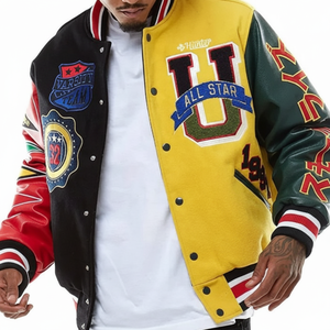 Chaqueta con capucha personalizada béisbol Letterman Bomber Varsity - Product Image 1