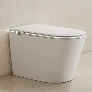 New arrival high technology intelligent wc porcelain toilet bowl bathroom automatic floor mounted smart toilet commode