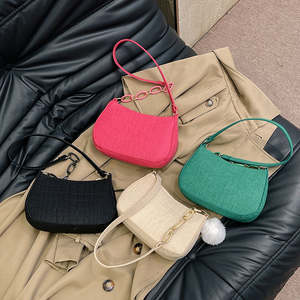 Hot selling shoulder <b>bag</b> women's fashionable casual felt armpit <b>crossbody</b> <b>bag</b> solid color <b>mini</b> women's leather shoulder <b>bag</b> - Product Image 5