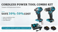 Kit combiné sans fil 18V, perceuse-visseuse à chocs, 2 batteries 6.0Ah + chargeur, ensemble complet