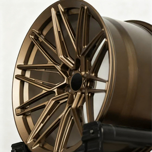 Velg mobil balap Aluminium 18-24 inci, velg mobil balap olahraga warna Matte perunggu Multi jeruji, velg mobil sistem alumunium kualitas tinggi ukuran 18-24 inci - Product Image 3