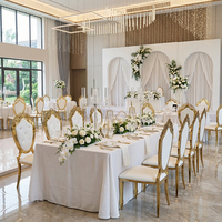 Chaise de salle à manger Chiavari en titane or cadre en acier inoxydable chaise de mariage de banquet moderne fêtes en plein air restaurants hôtels