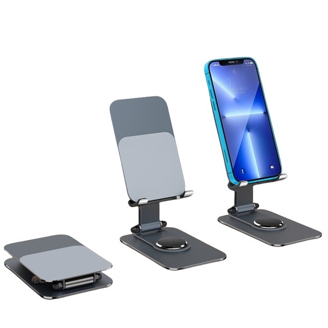 Best Cheap Carbon Steel Material 360 Rotation Portable Mobile Phone Holders Adjustable Foldable Tablet PC Stands