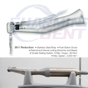 Cirugía oral dental <span class=keywords><strong>20</strong></span>:<span class=keywords><strong>1</strong></span> contraángulo pieza de mano de implante de baja velocidad/Pieza de mano de implantología de motor quirúrgico - Product Image 3