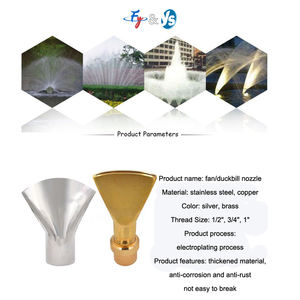 หัวฉีดแบบแคบรูปทรงลูกบอลปรับได้, 1/2 "<span class=keywords><strong>3</strong></span>/4" 1 "1.5" 2 "หัวฉีดตุ่นปากเป็ดสำหรับการออกแบบภูมิทัศน์ - Product Image 2