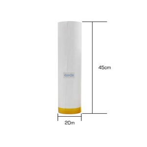 Vernice Pre-nastrata per mascherare la <span class=keywords><strong>carta</strong></span> per pittura <span class=keywords><strong>adesiva</strong></span> protettiva maschera rotolo di <span class=keywords><strong>carta</strong></span> per coprire battiscopa, telai, automobili e carrozzeria - Product Image 4