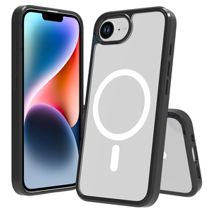 Coque de protection antichoc et anti-poussière noire transparente magnétique anti-rayures pour iPhone 17e - Product Image 1