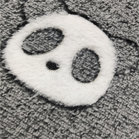 Polaire corail double face 230gsm offset jacquard panda bear warm home wear household goods fabric