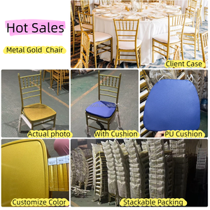SMOOTH Factory Price Velvet <b>Chair</b> Red Gold Frame <b>Stackable</b> Modern Design Indoor Furniture for Wedding Event Decor - Product Image 6