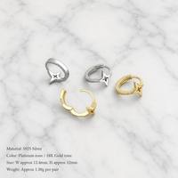 Élégantes boucles d'oreilles créoles étoile en argent sterling S925 plaqué platine or 18 carats, bijoux cadeau pour femme