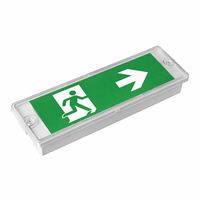 Panneau de signalisation LED d'urgence pour sortie de secours, flèche droite, montage mural, signalisation de sécurité intérieure