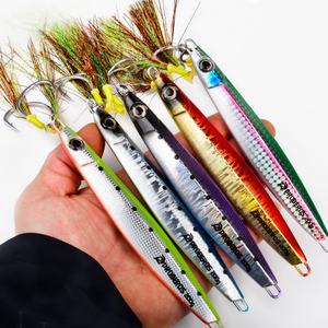 Señuelos de Pesca de Metal de Última Generación, con Anzuelo Resistente, 5 Colores, 80g 200g, de Largo Alcance, para Agua Salada y Dulce, para Pescar Zander y Atún Gigante - Product Image 1